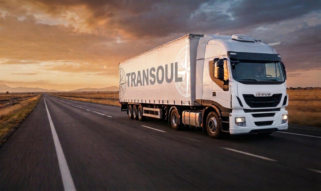 Camión TRANSOUL en ruta argentina